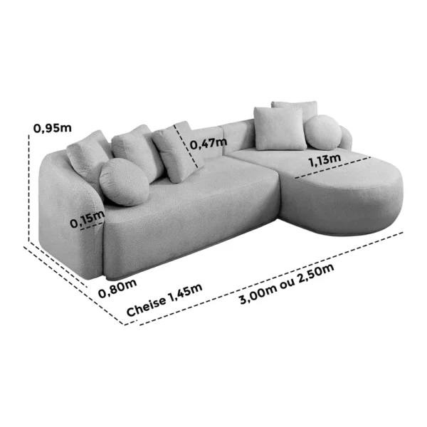 Sofá de Canto Malta com Chaise - Imagem 6
