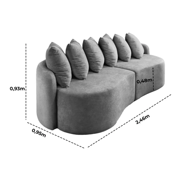 Sofá Merlim Orgânico Modulado - Imagem 6